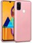 Samsung Galaxy M30S Kılıf Zore Premier Mat Esnek Silikon Kapak Rose Gold 1