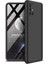 Samsung Galaxy A71 Kılıf Zore 360 Tam Koruma 3 Parça Ays Kapak Siyah 1