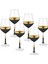 Glow Şarap Kadehi 6'lı Set Siyah & Gold 1