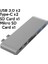 6 In1 Usb-C Hub Daul USB 3.0 Type-C Şarj Kart Reader Çoğaltıcı Hub AL-31954 4