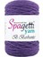Spagettiyarn Koyu Mor Barbante İp 1