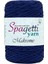 Spagettiyarn Saks Mavi Pamuk Makrome İp 2