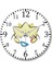 Togepi Duvar Saati Bombeli Gercek Cam 1