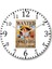 One Piece Wanted Luffy Duvar Saati Bombeli Gercek Cam 1