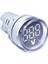 LED Göstergeli Voltmetre Beyaz 22 mm 500 V 1