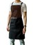 Askılı Master Şef - Barista - Aşçı - Kuaför - Tattoo - Garson Önlüğü Kahverengi 1