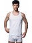 Erkek 2 Li Coton Beyaz Atlet 80188 1