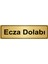 Ecza Dolabı Yönlendirme Levhası 10 x 20 cm Altın Renk Metal 1