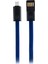Jettpower 0047 Metal Başlıklı Örgülü 3A Micro Usb Hızlı Şarj Kablosu 20 cm Mavi 1