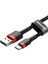 Cafule Serisi Usb to Type C 2 Amper Usb Uzun Hızlı Şarj Kablosu 2 Metre - Siyah 3