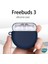 Huawei Freebuds 3 Mat Silikon Kılıf Lacivert 5