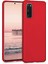 Matte Silicone Samsung Galaxy S20 Kılıf Kırmızı 2