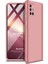 Samsung Galaxy A51 Kılıf Double Dip 360 Protective Rose Gold 2