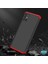 Samsung Galaxy A51 Kılıf Double Dip 360 Protective Siyah Kırmızı 4