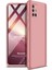 Samsung Galaxy A71 Kılıf Double Dip 360 Protective Rose Gold 2