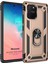Samsung Galaxy A91 Kılıf Military Ring Holder Gold 2