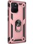 Samsung Galaxy A91 Kılıf Military Ring Holder Rose Gold 1