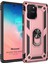 Samsung Galaxy A91 Kılıf Military Ring Holder Rose Gold 2