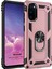 Samsung Galaxy S20 Kılıf Military Ring Holder Rose Gold 2