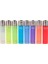 Clipper Micro Translucent Taşlı Çakmak 8'li Set 1