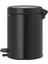 Çöp Kutusu Newicon Pedallı 5 lt Matt Black 1