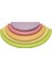 Waldorf 6'lı Pastel Gökkuşağı Yarım Daire Tabla 1