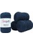 Spagettiyarn Lacivert Barbante İp 4'lü Set 1