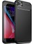 Apple iPhone Se 2020 Kılıf Karbon Desenli Lux Negro Silikon + Nano Ekran Koruyucu Siyah 1