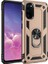 Samsung Galaxy S20 Kılıf Çift Katmanlı Yüzüklü Manyetik Vega Kapak Gold 1