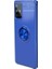 Samsung Galaxy S20 Plus Kılıf Ultra Korumalı Yüzüklü Manyetik Ravel Silikon + 360 Full Body Ekran Koruyucu (Ön-Arka) Lacivert 1