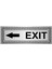 Exit Sola Metal Yönlendirme Levhası Gümüş 7 x 20 cm 1
