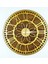 KAYRA TASARIM AHŞAP DUVAR SAATİ MASİF PAPATYA GOLD 50cm 2