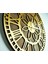 KAYRA TASARIM AHŞAP DUVAR SAATİ MASİF PAPATYA GOLD 50cm 4
