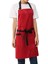 Askılı Şef Barista Aşçı Kuaför Tattoo Garson Önlüğü Kırmızı 1