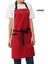 Askılı Şef Barista Aşçı Kuaför Tattoo Garson Önlüğü Kırmızı 2