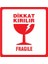 Dikkat Kırılabilir Etiketi Kendinden Yapışkanlı 10 x 10 cm 100'lü 1