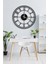 Black Minute Metal Duvar Saati - 70 x 70 cm 1