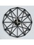 Black Thin Metal Duvar Saati - 50 x 50 cm 2