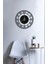 Black Flare Metal Duvar Saati - 50 x 50 cm 1