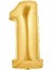 Parti 1 Rakamı Gold Folyo Balon 102 cm 1