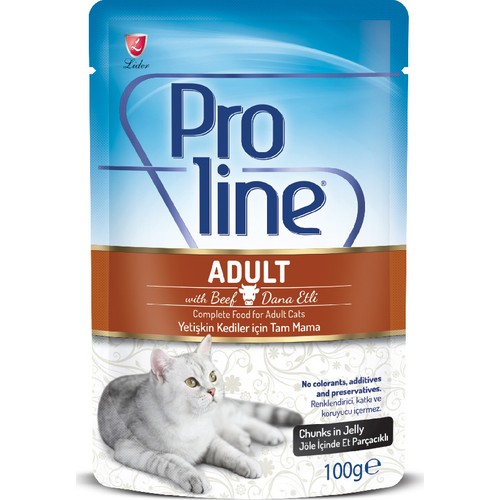 Pro Line Proline Dana Etli Pouch Erişkin Kedi Maması Lider Fiyatı