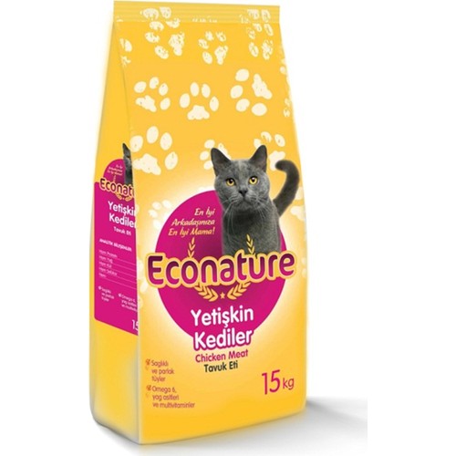 Econature Yetişkin Tavuklu Kedi Maması 15kg Econature Yetişkin Tavuklu Kedi Maması 15kg