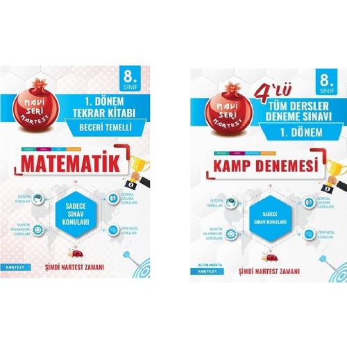 Nartest Yayinevi 8 Sinif Lgs 1 Donem Deneme 1 Donem Kitabi