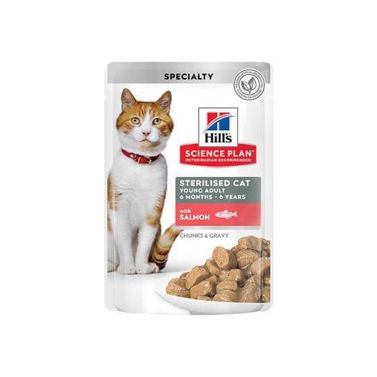 Hills Kısırlaştırılmış Somonlu Yaş Kedi Maması 85 gr 12�li Fiyatı