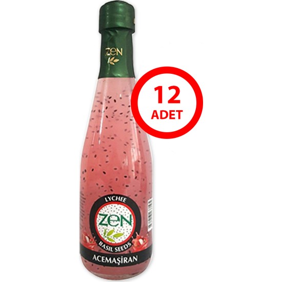 Zen Basil Liche Fesleğen Tohumlu Içecek 330 ml x 12 Adet