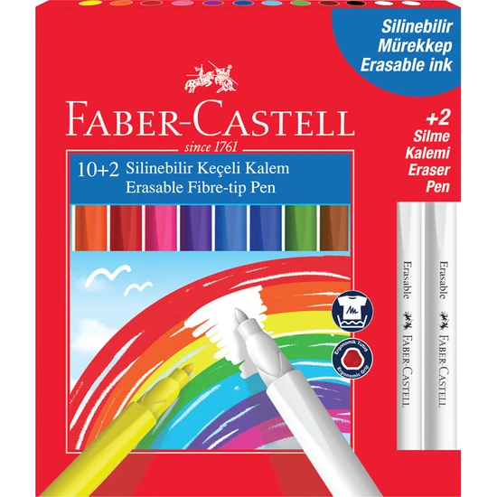 Faber-Castell Silinebilir Keçeli Kalem 12R