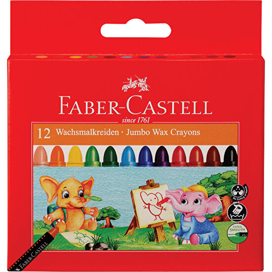 Faber-Castell Süper Yıkanabilir Mum Boya 12R