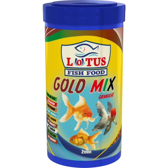 Lotus Gold Mix Granulat Japon Balığı Yemi 1000 ml