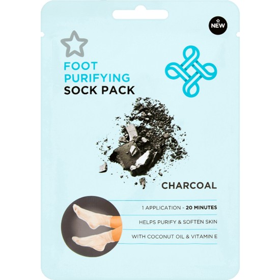 Superdrug Foot Pack Charcoal Peelıng Socks Fiyatı