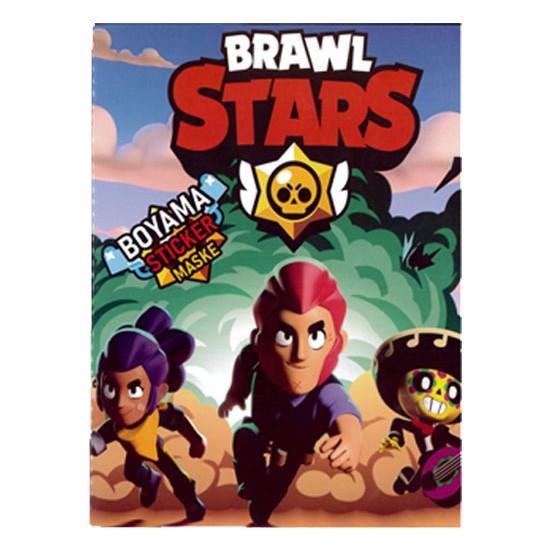 Brawl Stars Boyama Kitabı 3'lü 26 Adet Sticker 1 Adet Maske + Rozet